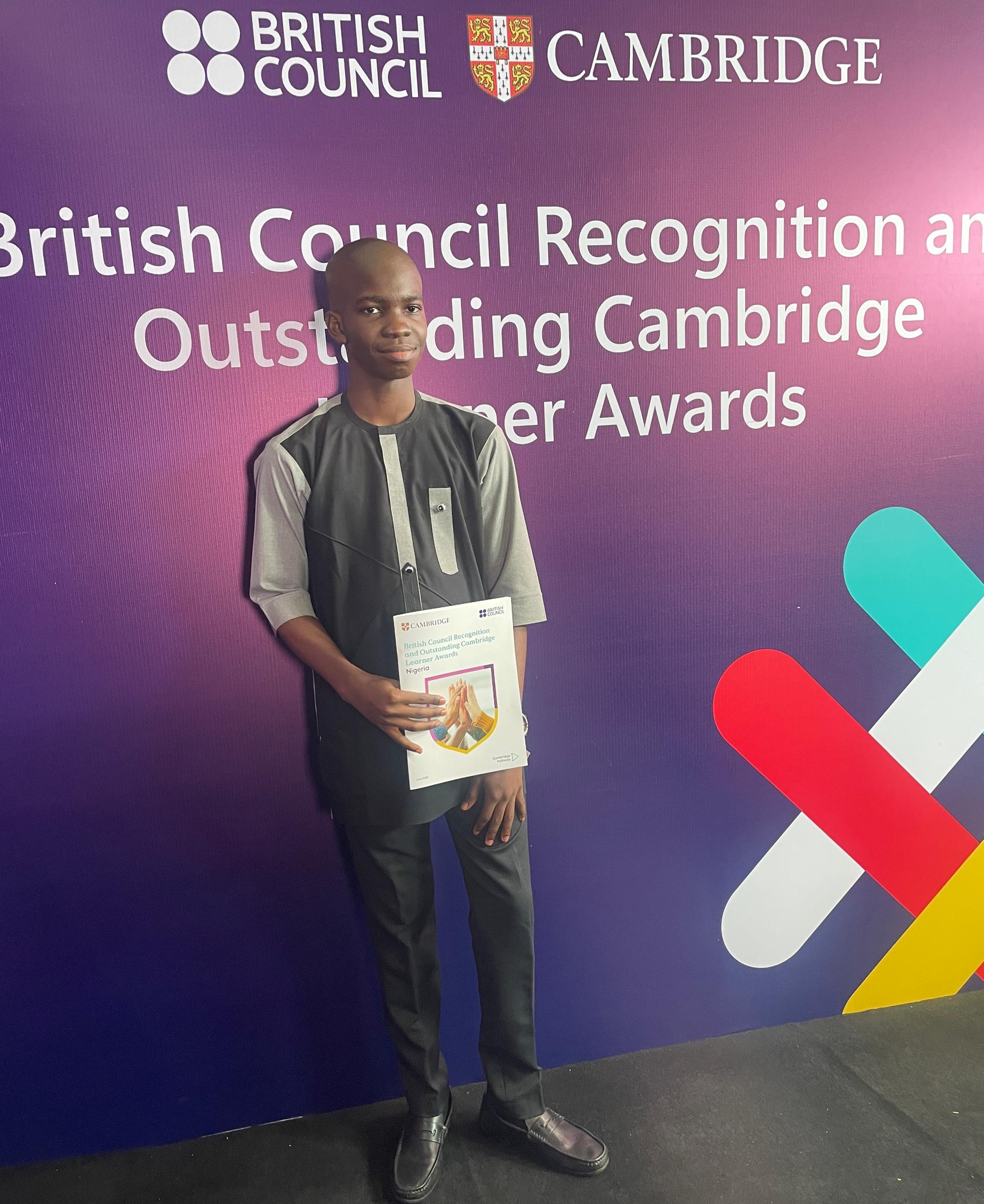Don-Anele Marvelous Munachimso Wins Most Outstanding Student Award in IGCSE Chemistry in Nigeria